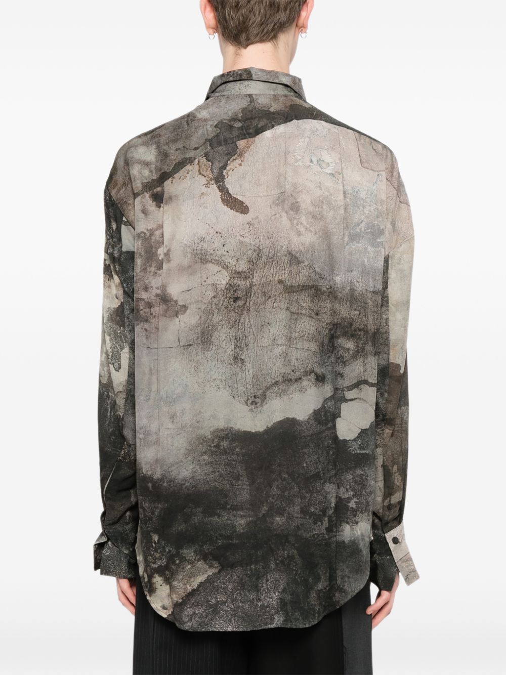 digital print silk shirt