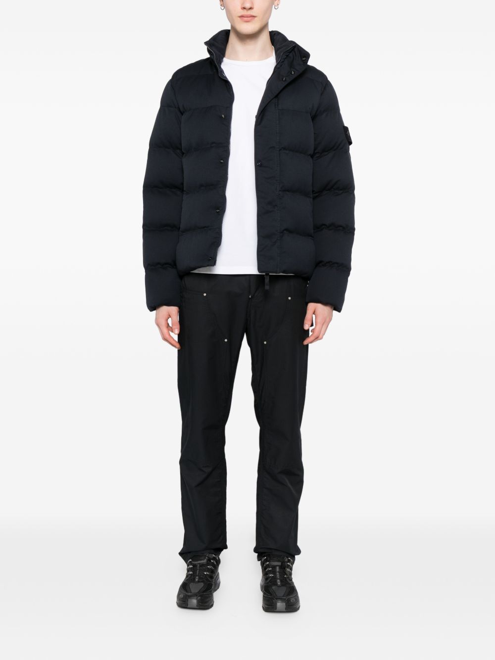 4100100 Twill Wool-TC_Stone Island Ghost padded jacket