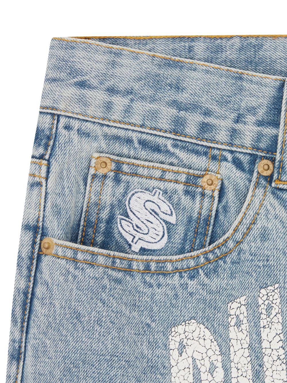 Arch Logo graphic jeans
