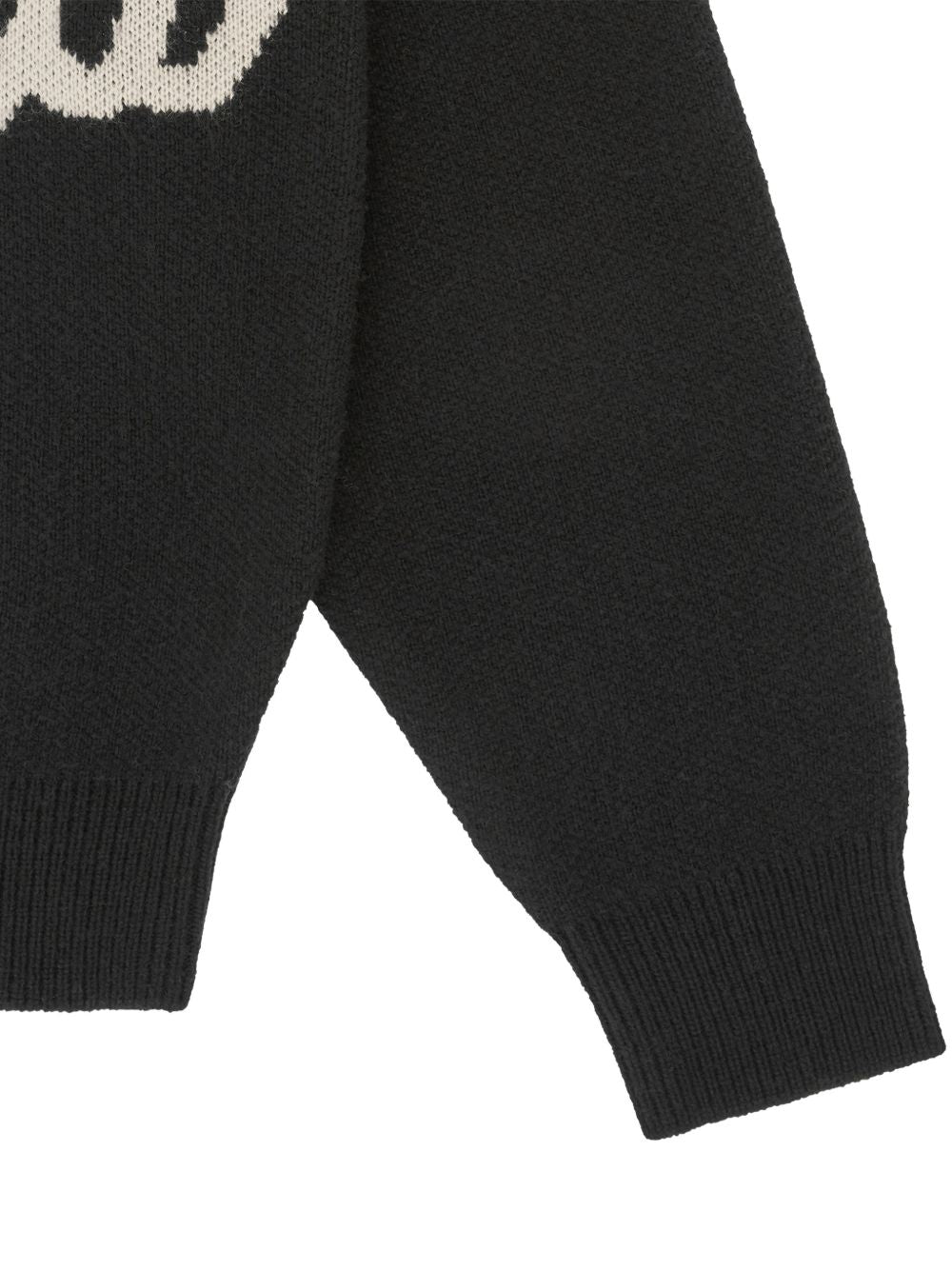 Script Knitted logo crew-neck sweatshirt