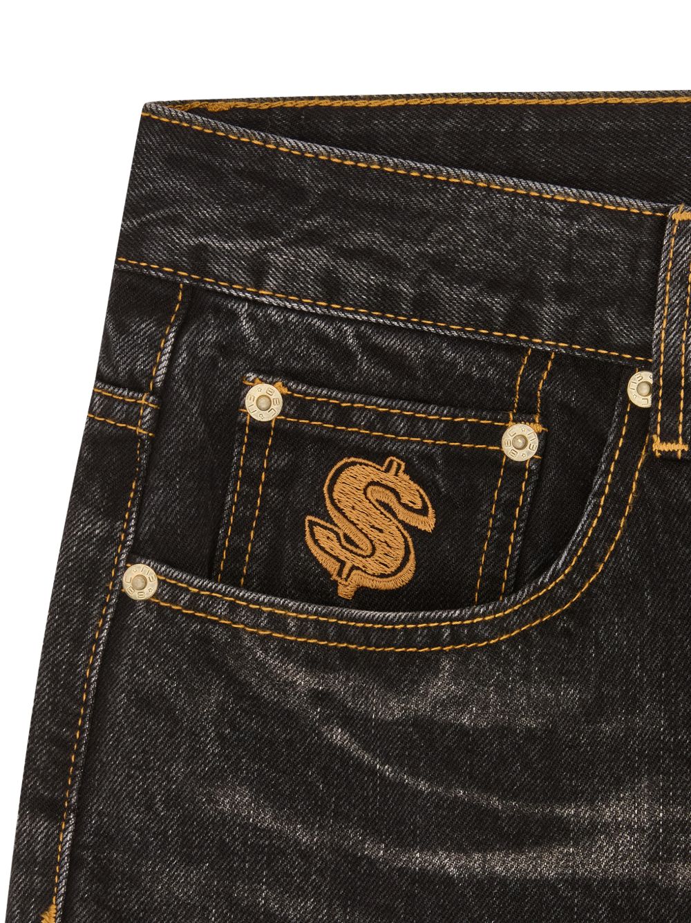 embroidered jeans
