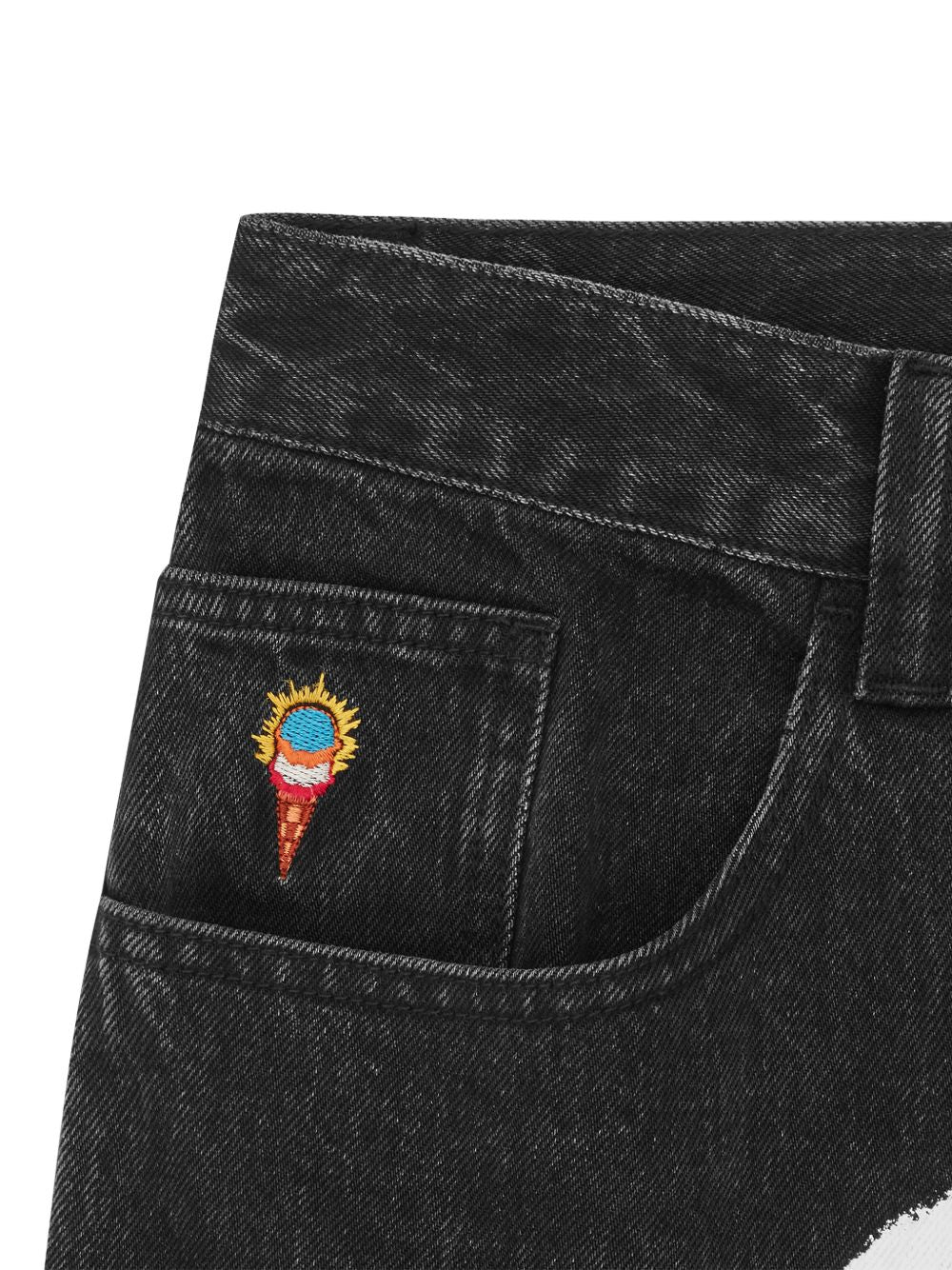 Running Dog graphic-printed jeans