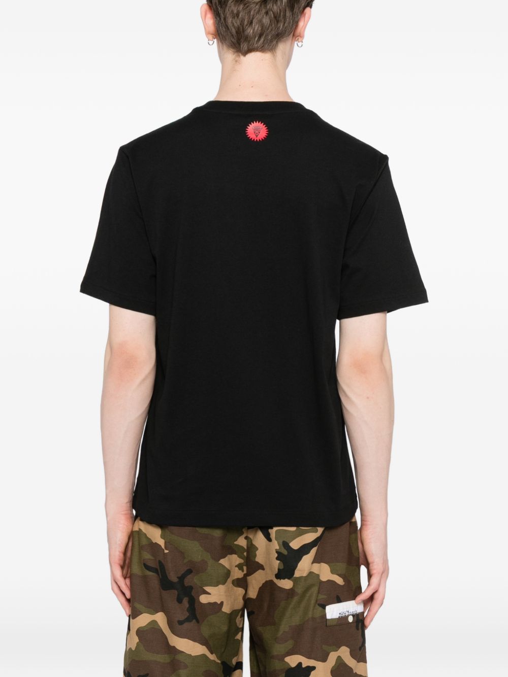 spray paint running dog T-shirt