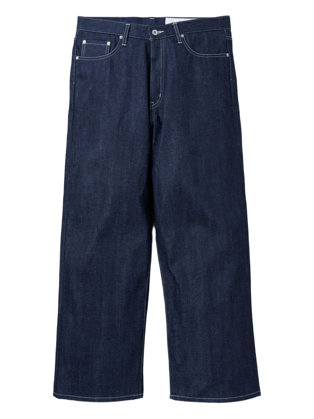 contrast-stitch jeans