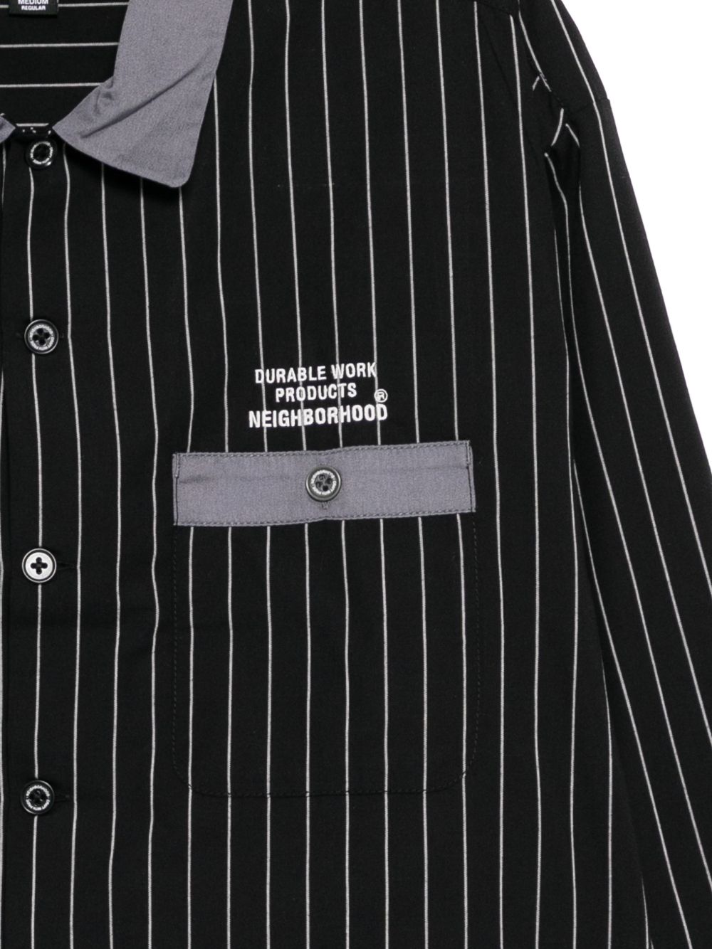 striped pocket shirt