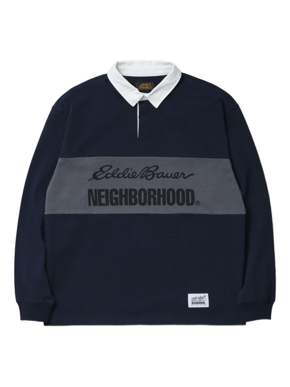 long-sleeve panelled shirt