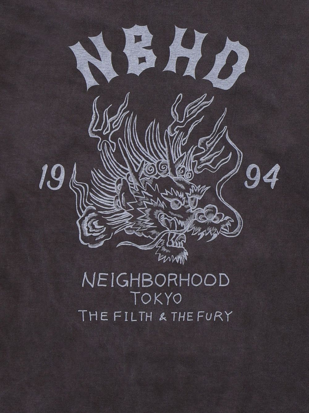 dragon-graphic long-sleeved T-shirt