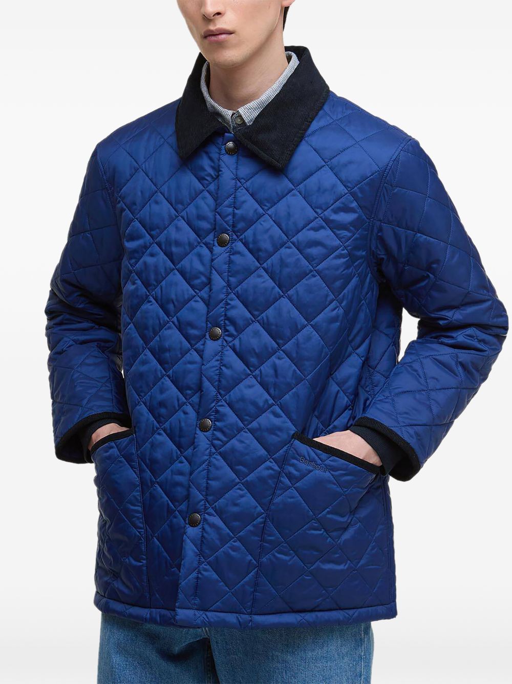 diamond quilted jacket