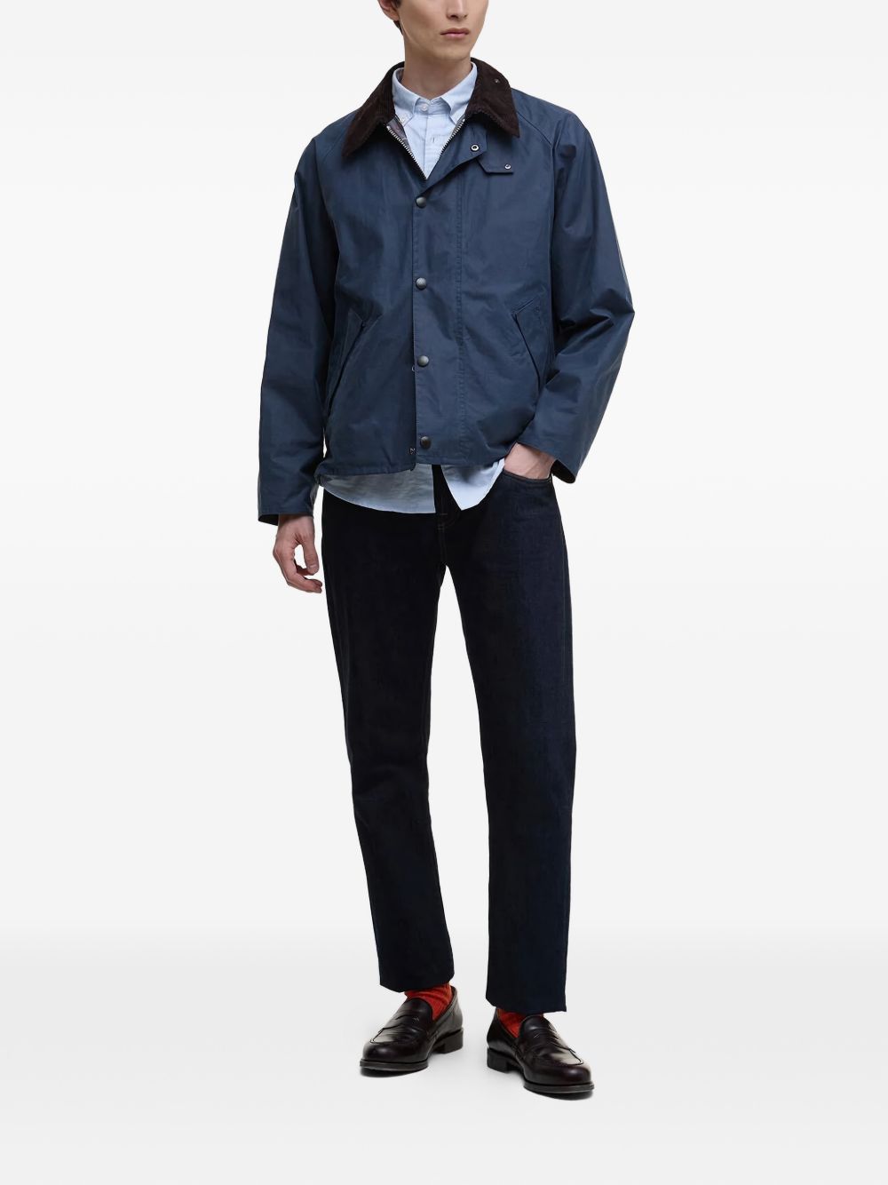 corduroy collar cotton jacket