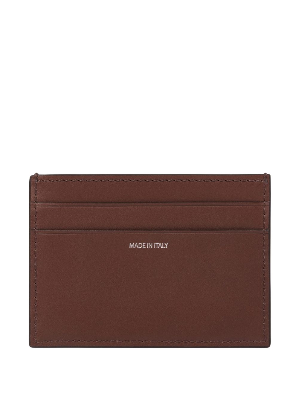 panel leather cardholder
