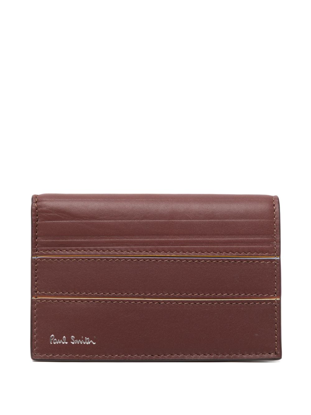 striped leather wallet