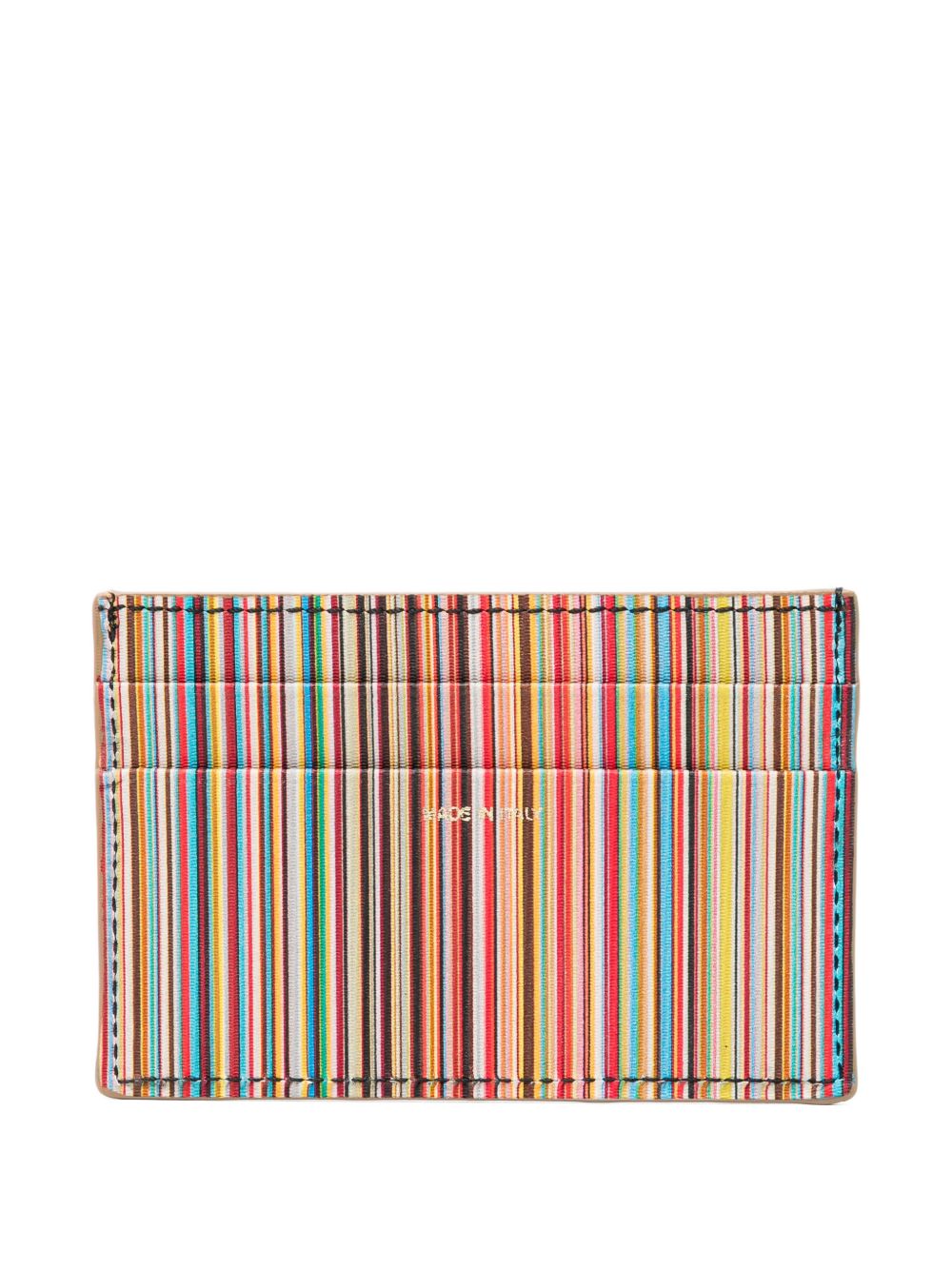 striped cardholder