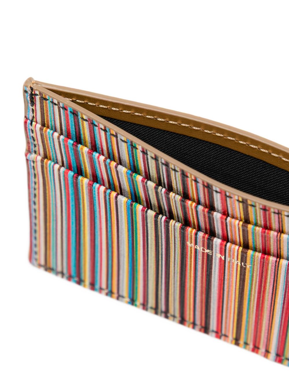 striped cardholder