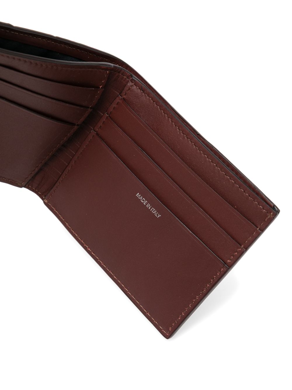 striped leather wallet