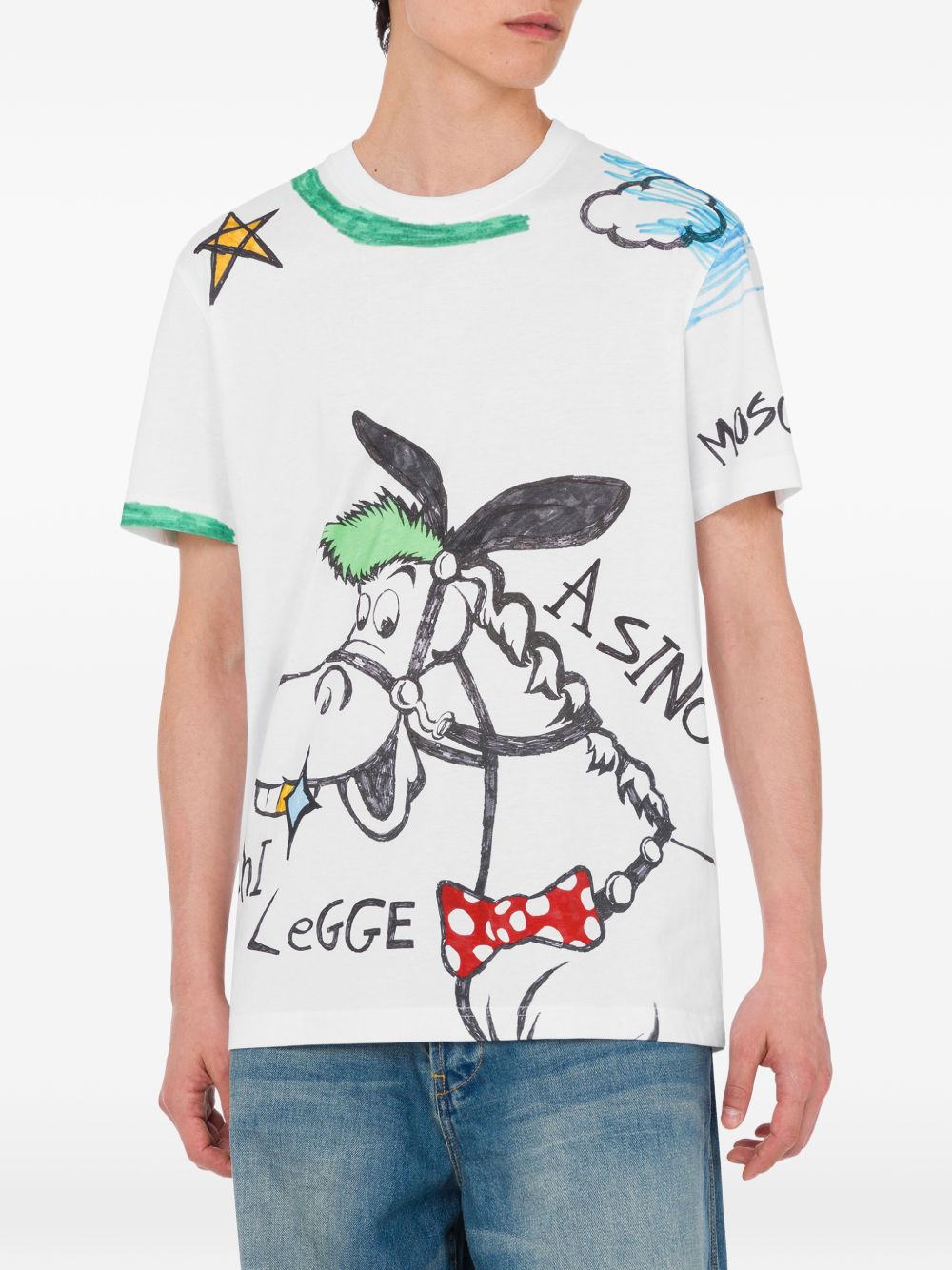 printed crew neck T-shirt