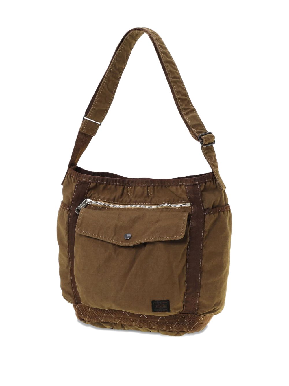zip-pocket shoulder bag