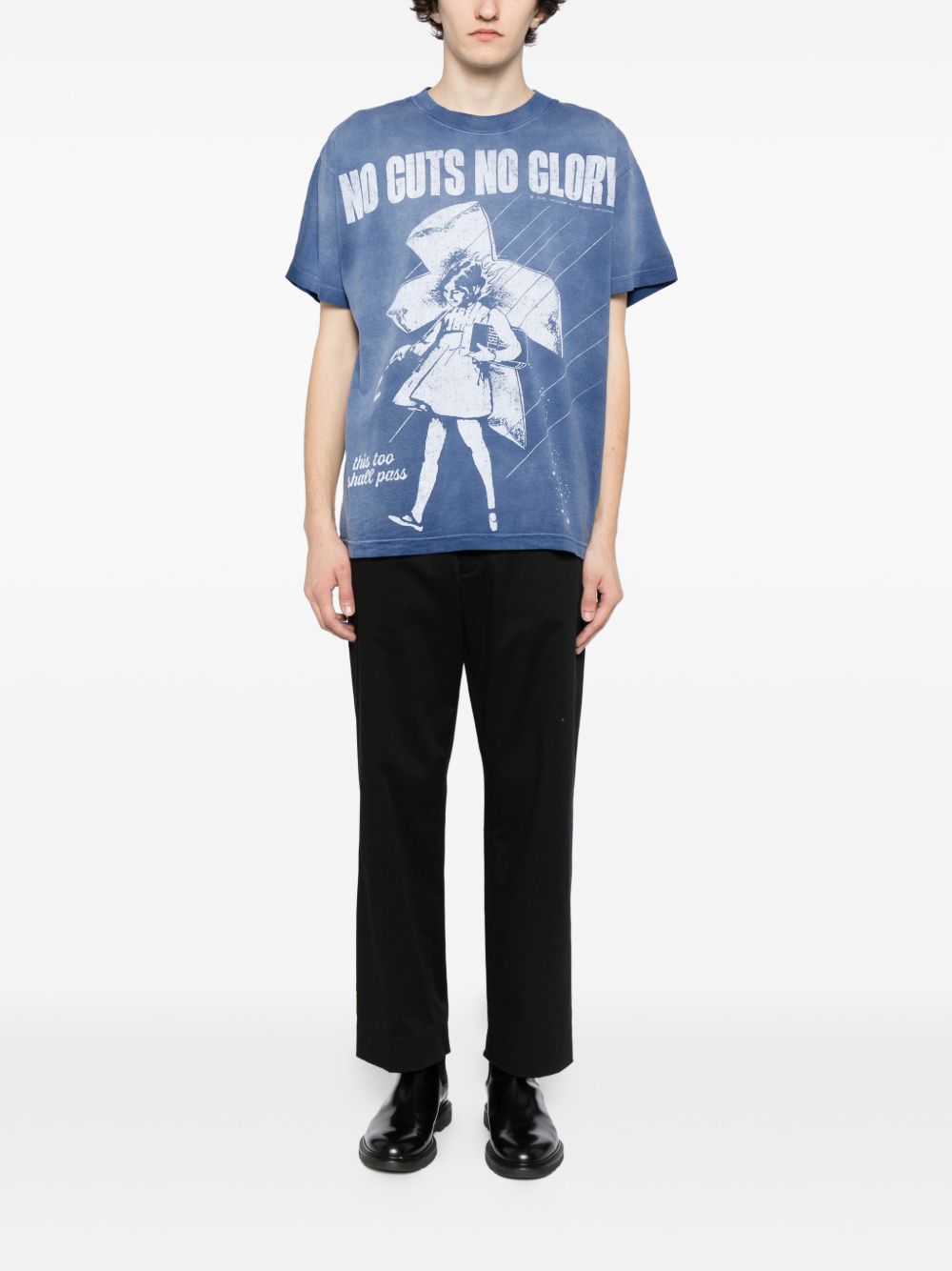 graphic-print cotton T-shirt