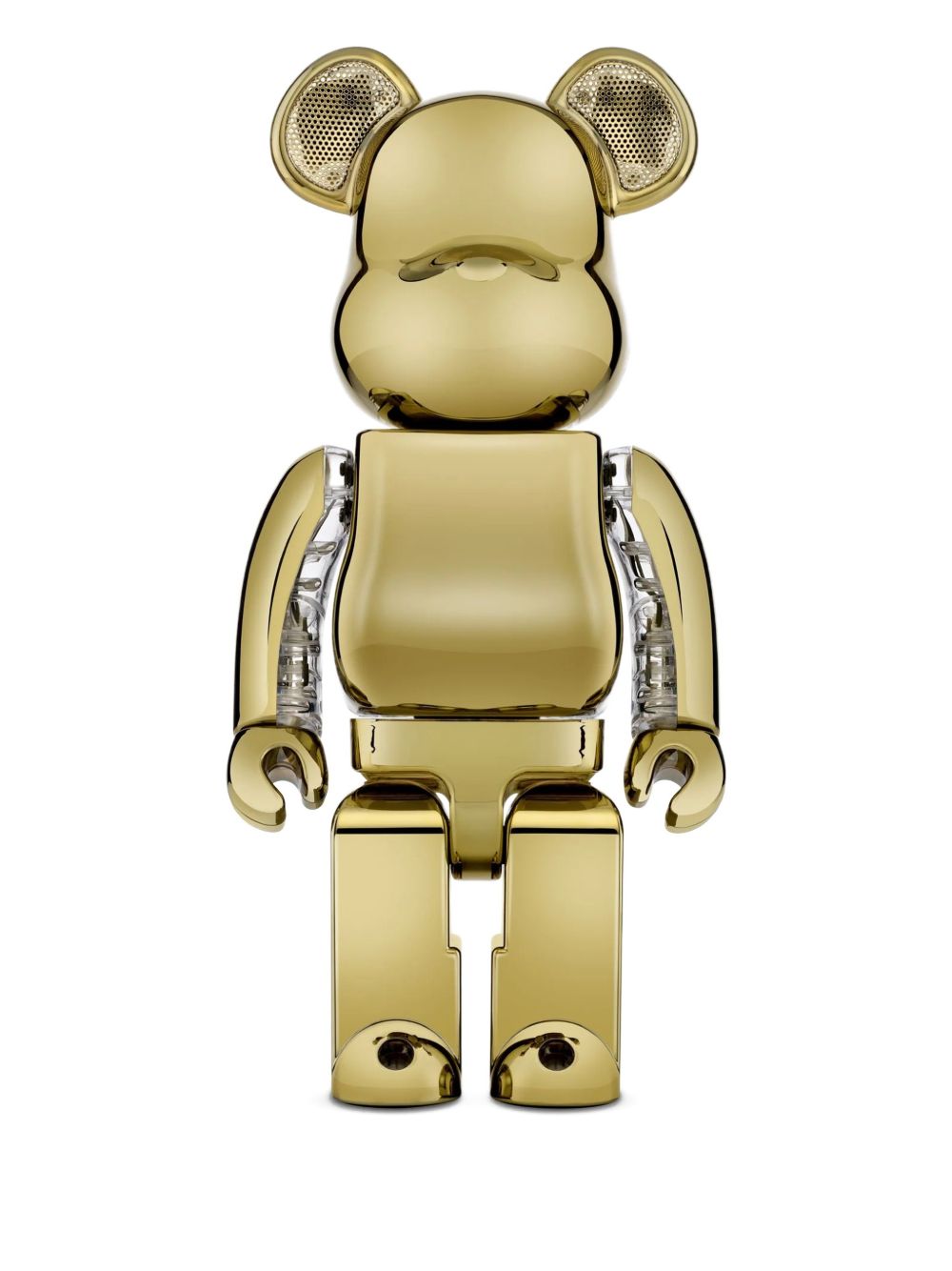 Bearbrick Audio Chrome Gold Edition metallic ear speaker