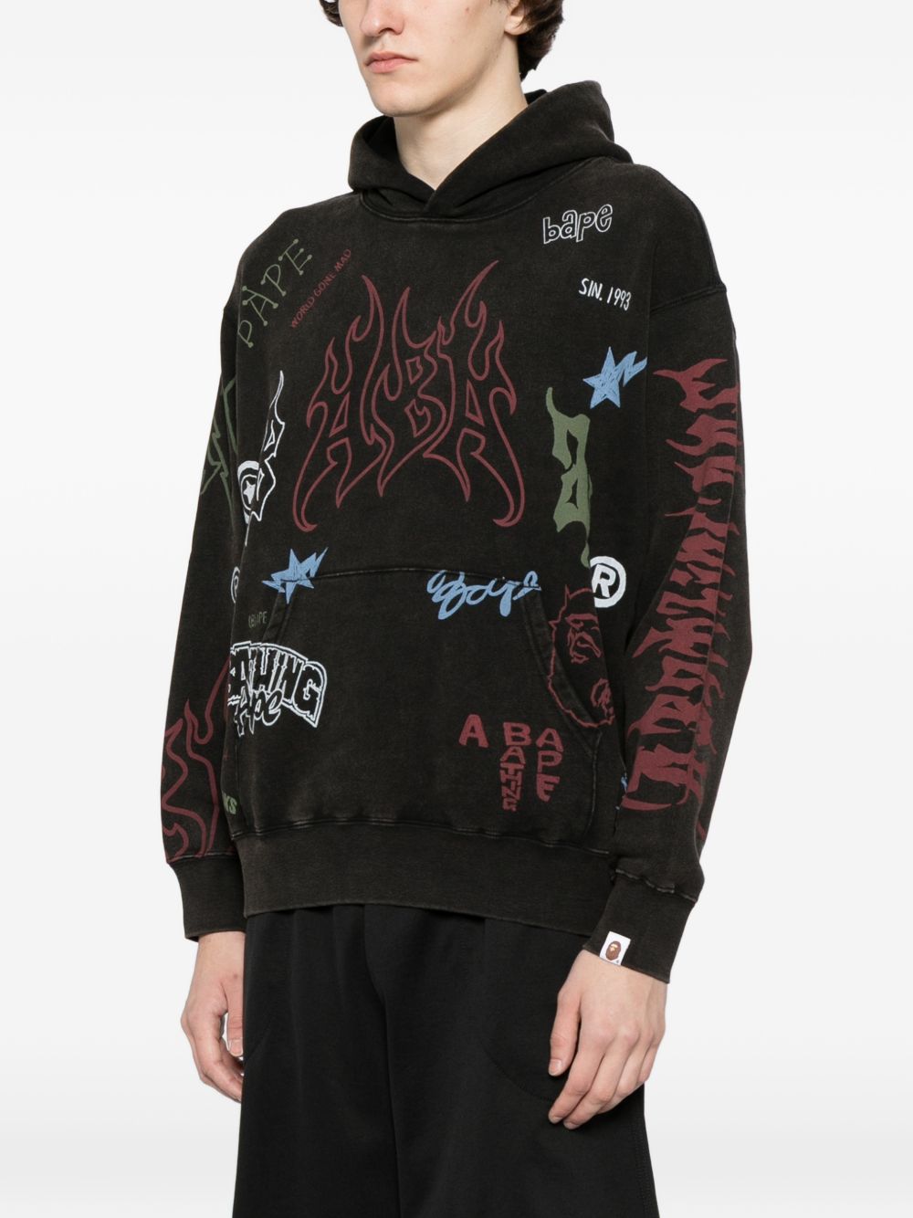 logo-print hoodie
