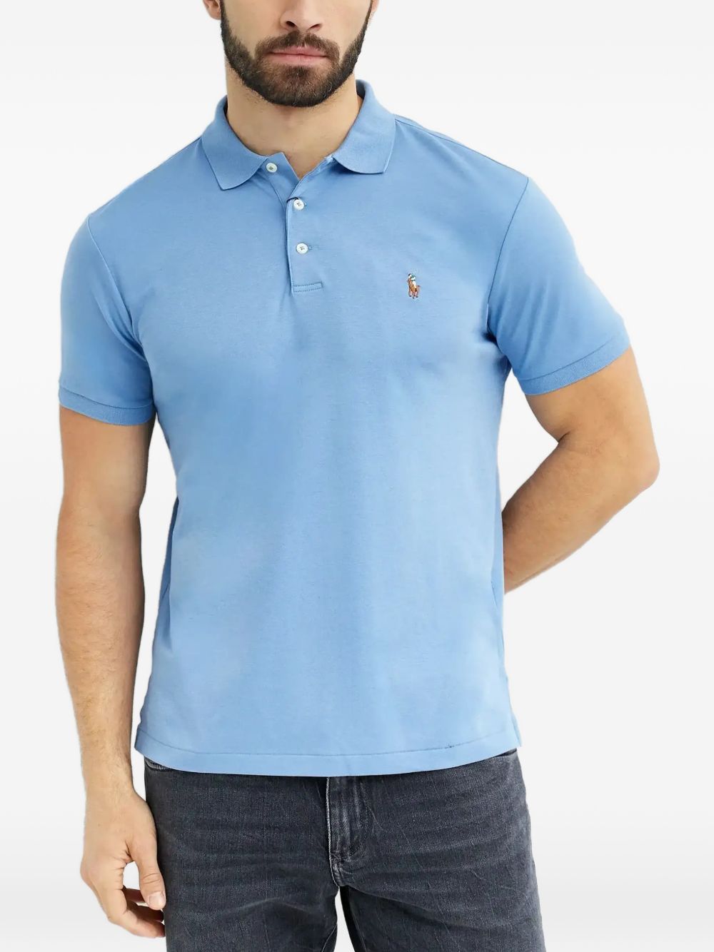 embroidered polo shirt