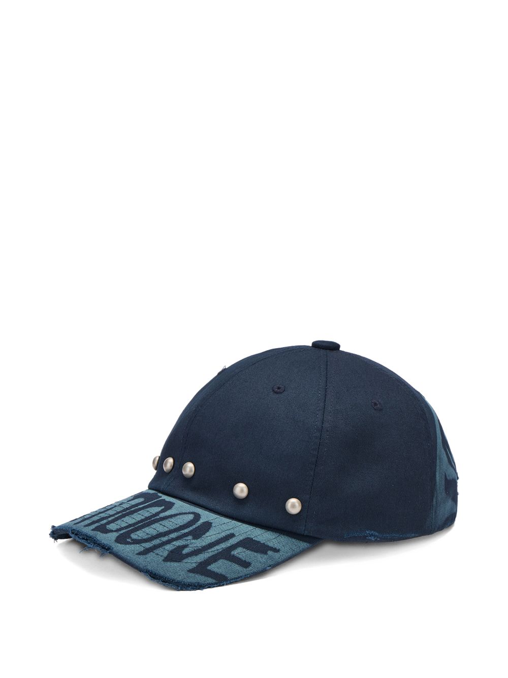 studded distressed baseball cap