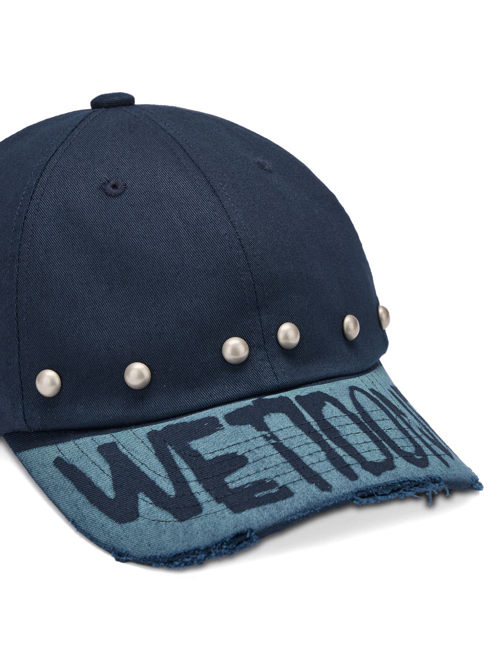 studded distressed baseball cap