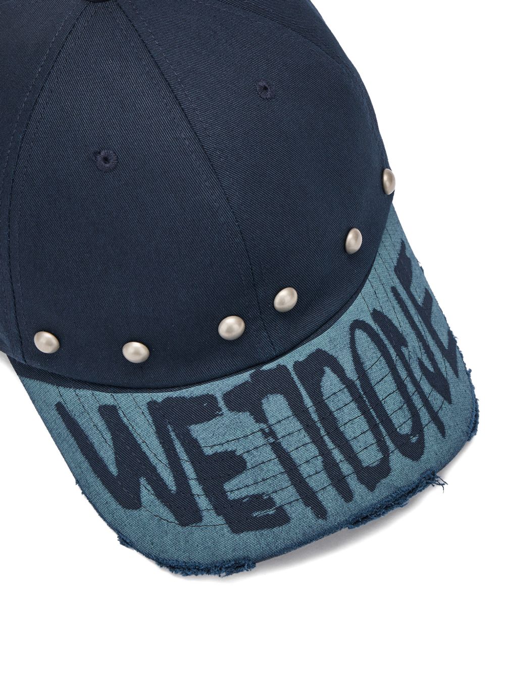 studded distressed baseball cap