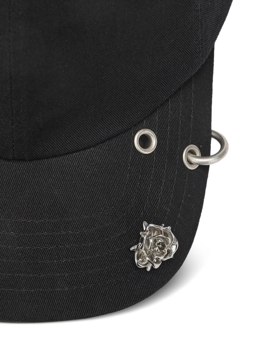 rose-embellishment baseball cap