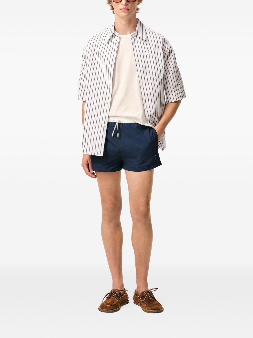 drawstring swim shorts