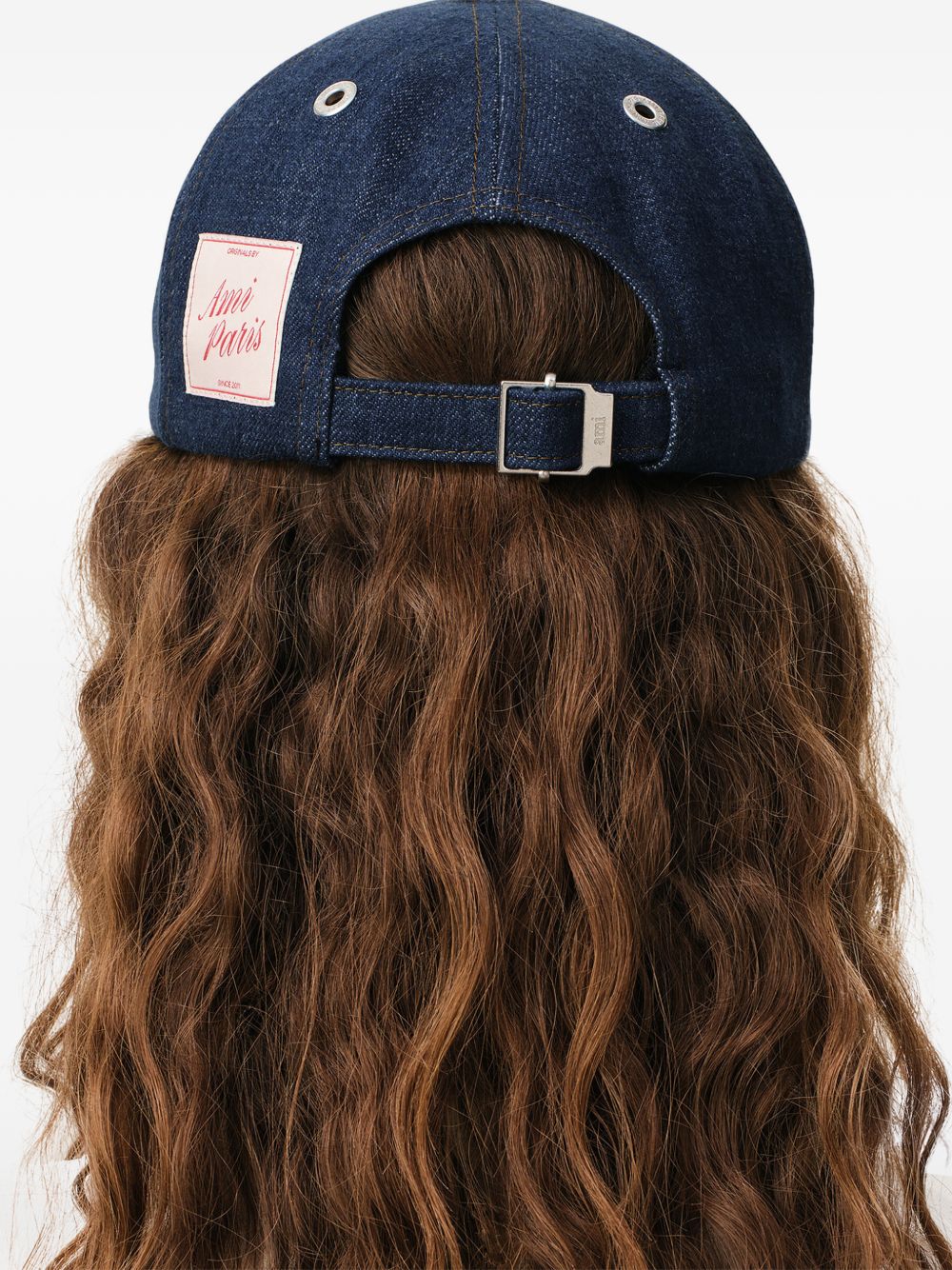 denim side-patch cap