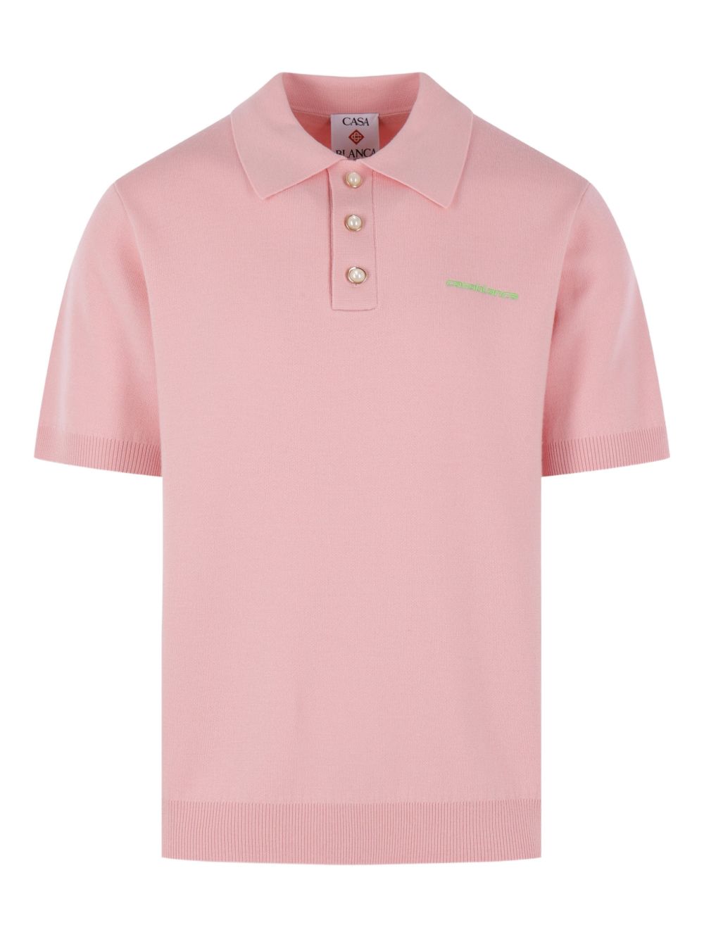 logo-detail polo shirt