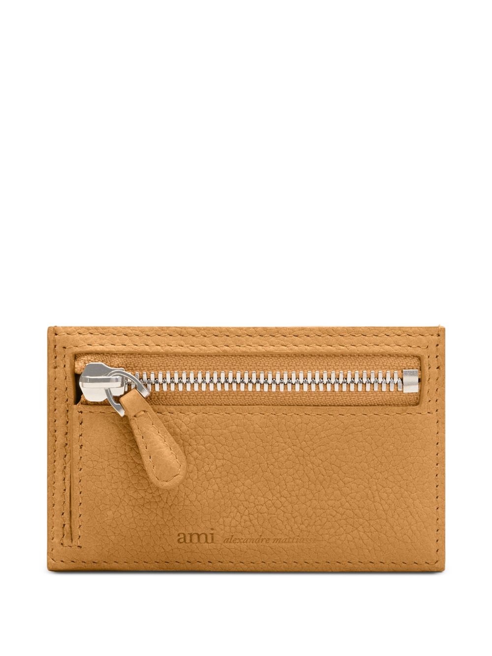 Carrousel zipped grained card holder