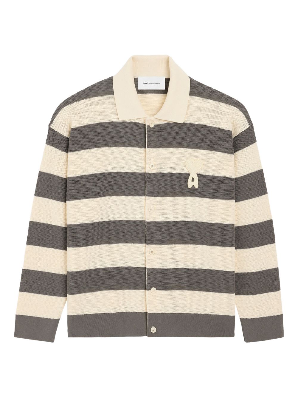 Ami De Coeur heart patch cardigan