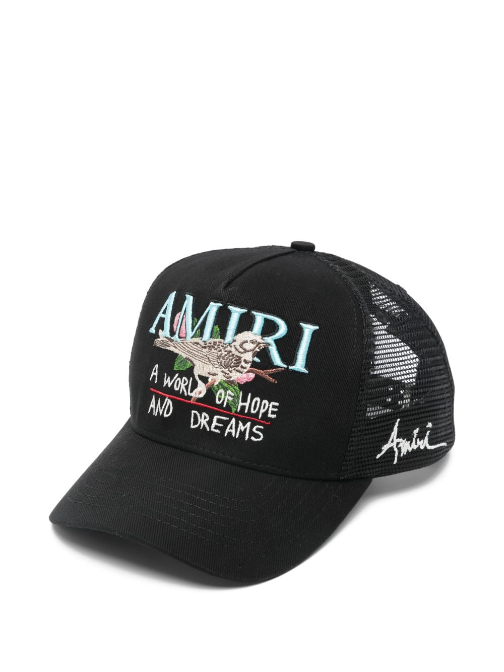 embroidered mesh hat