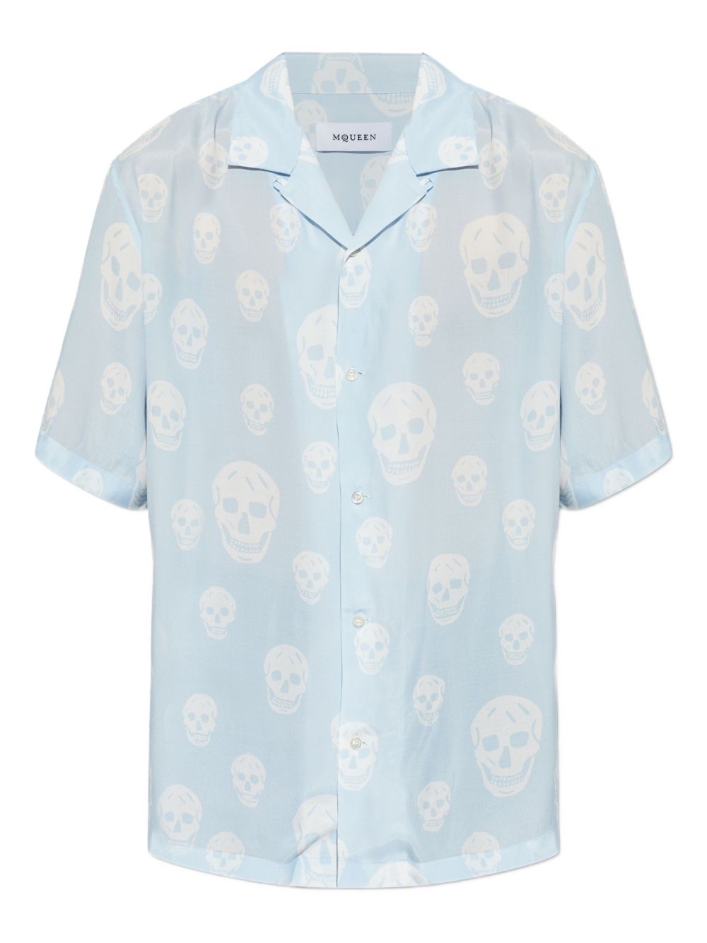 skull-pattern shirt