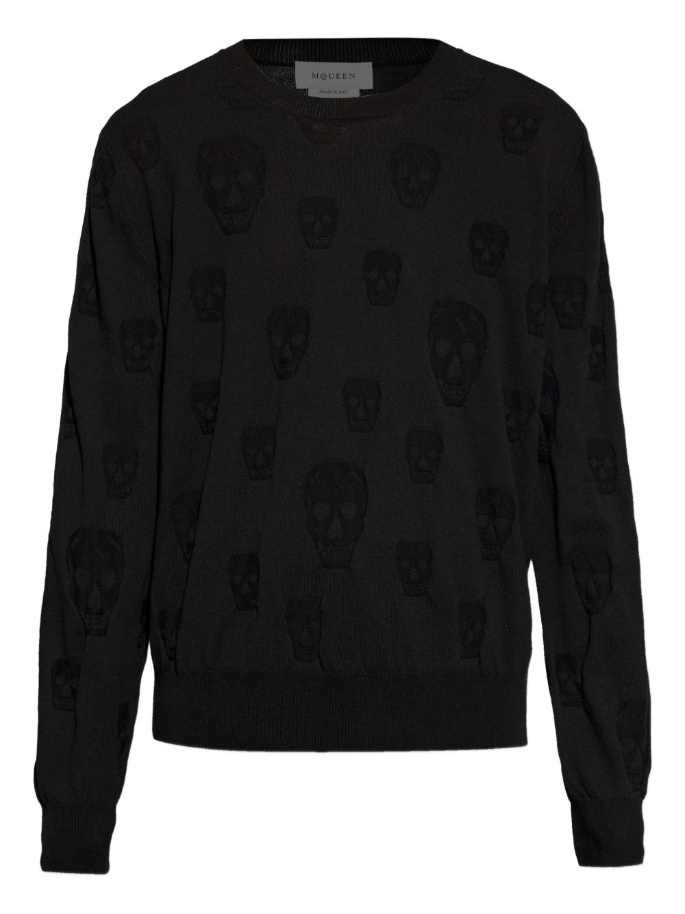 skull-pattern sweater