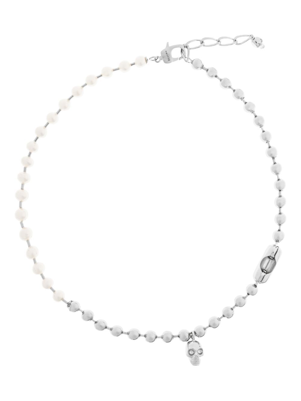 skull pearl necklace