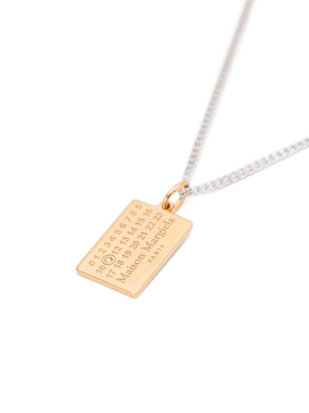 numeric-logo-pendant necklace