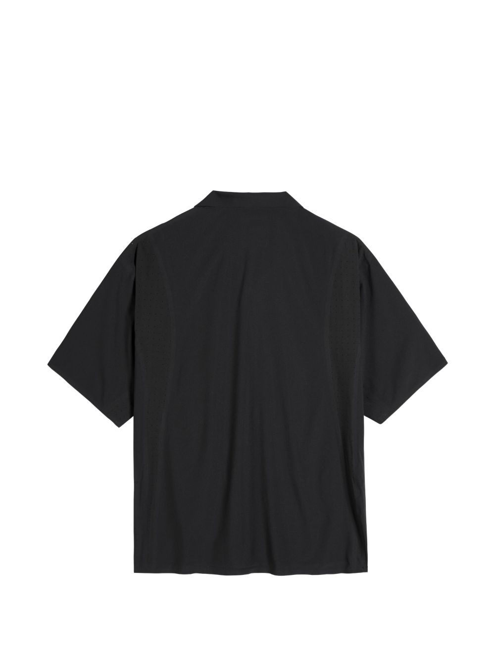 perforated-detail short-sleeve shirt