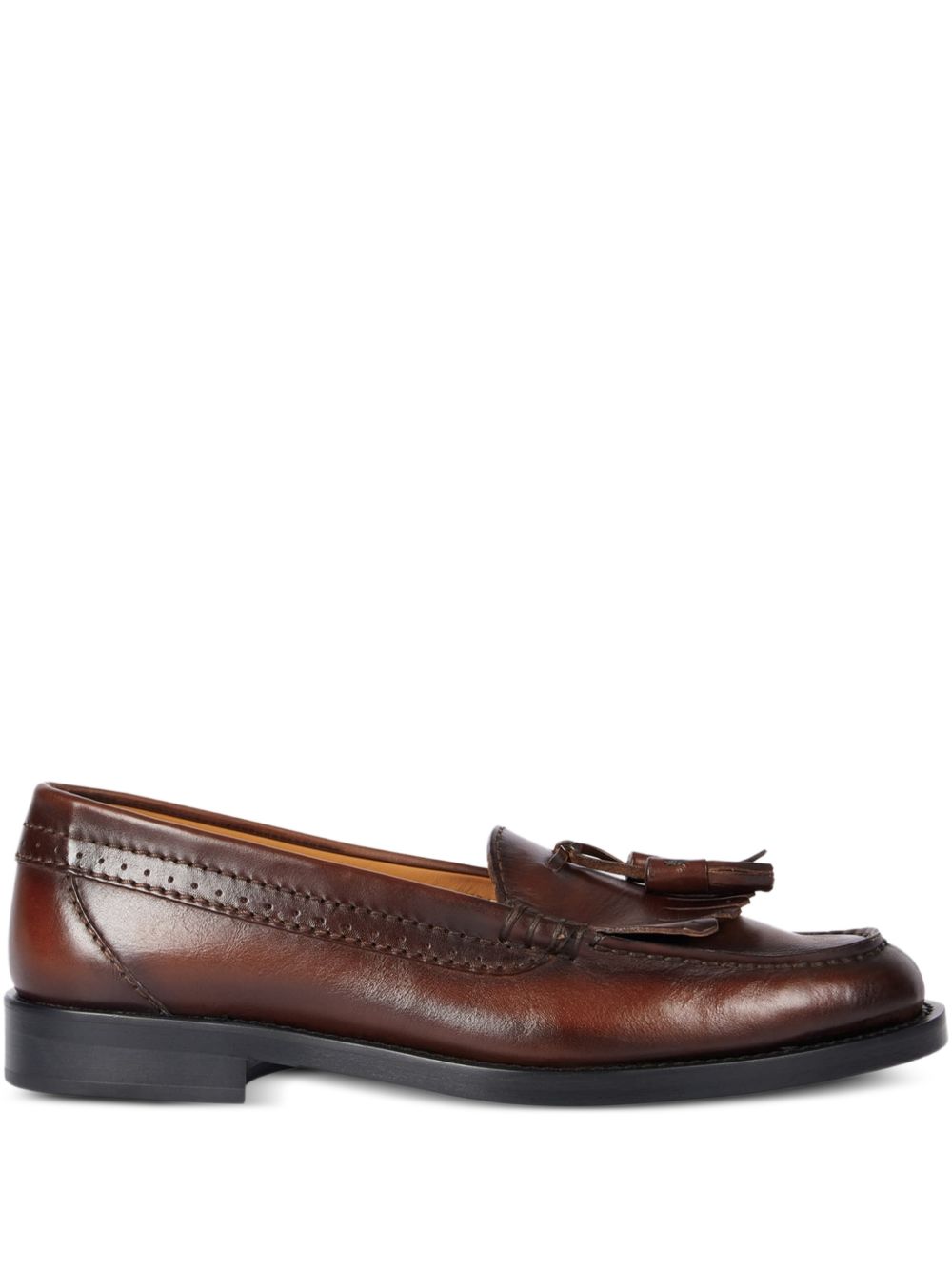 tassel-detail leather loafers