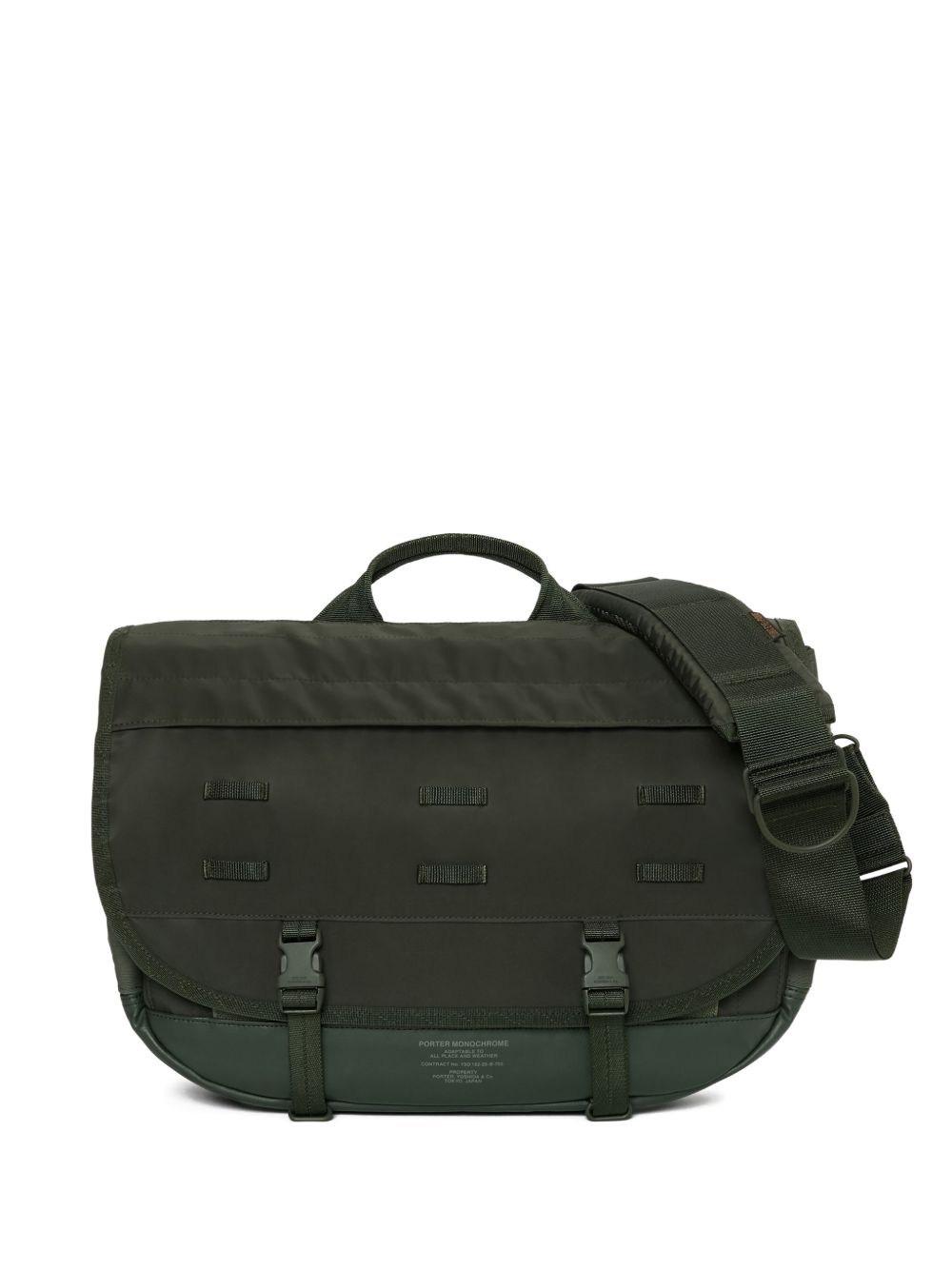buckle messenger bag