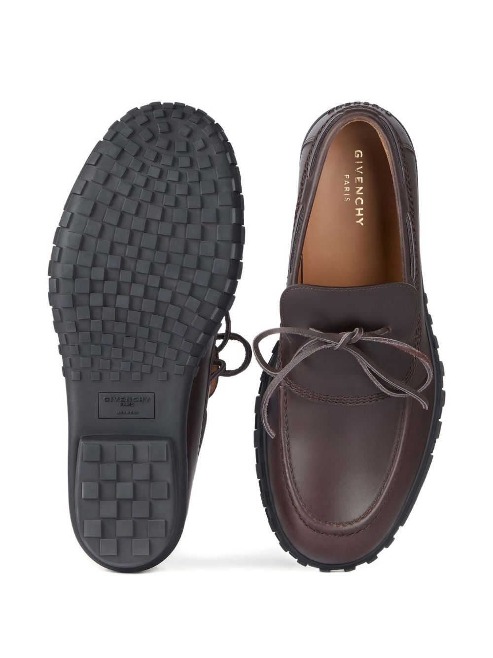 tie-detail loafers