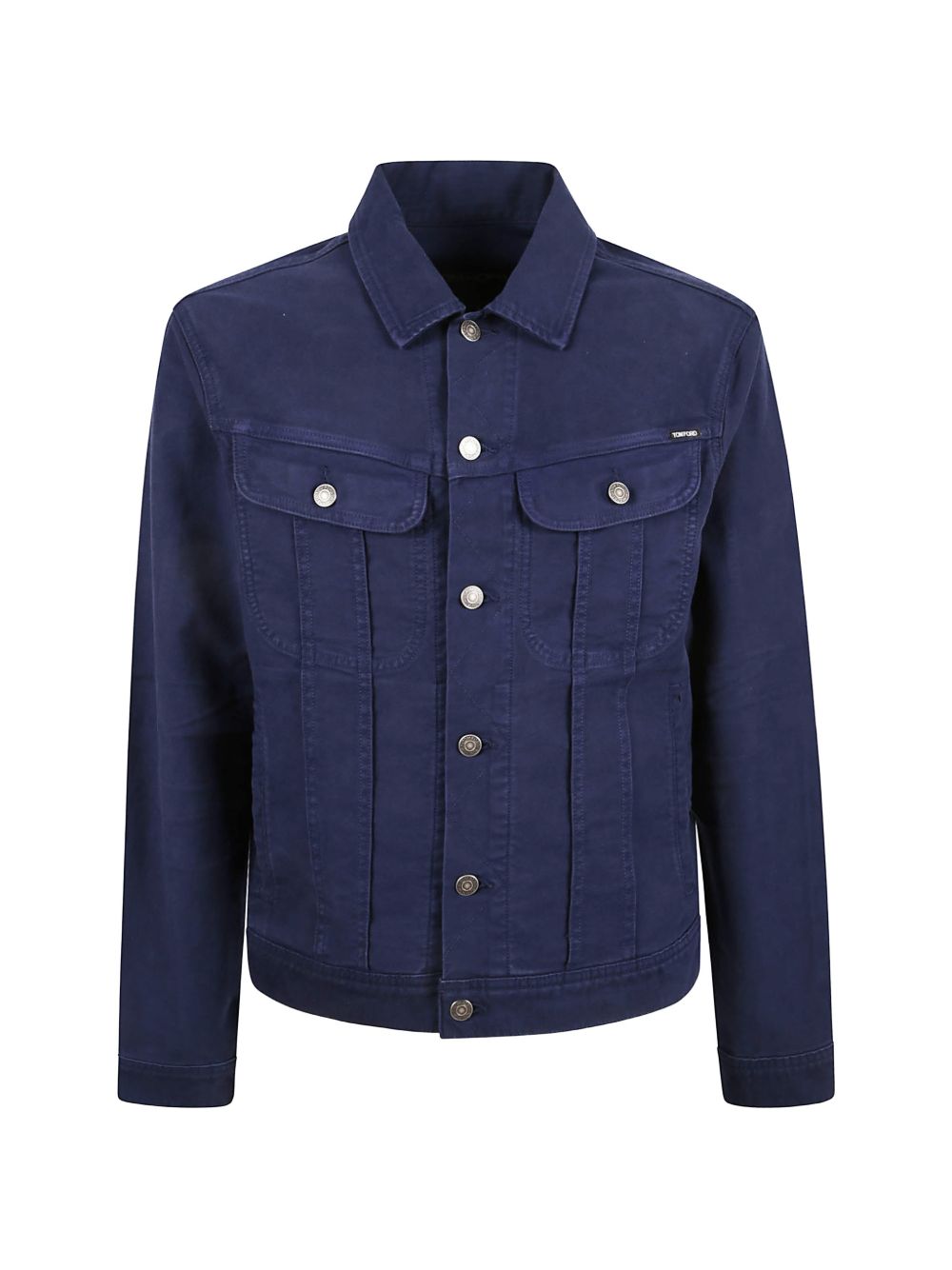 buttoned denim jacket