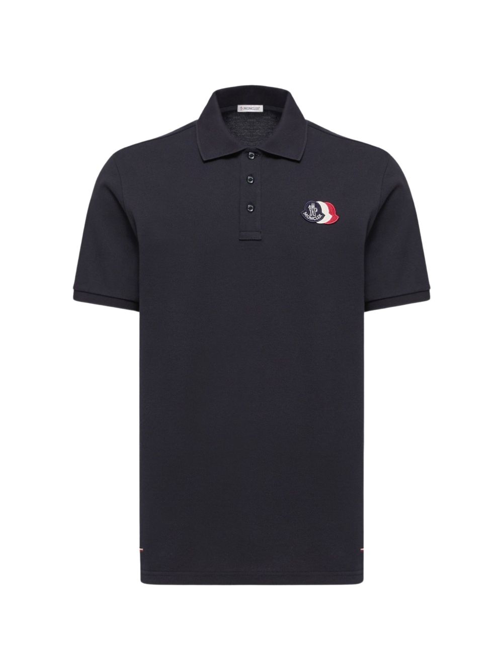 logo-patch polo shirt