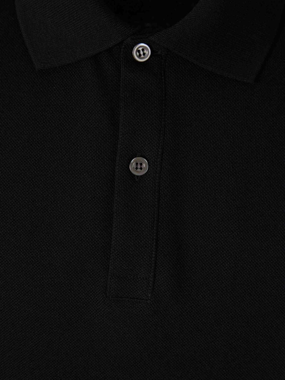 harness-detail panelled polo shirt