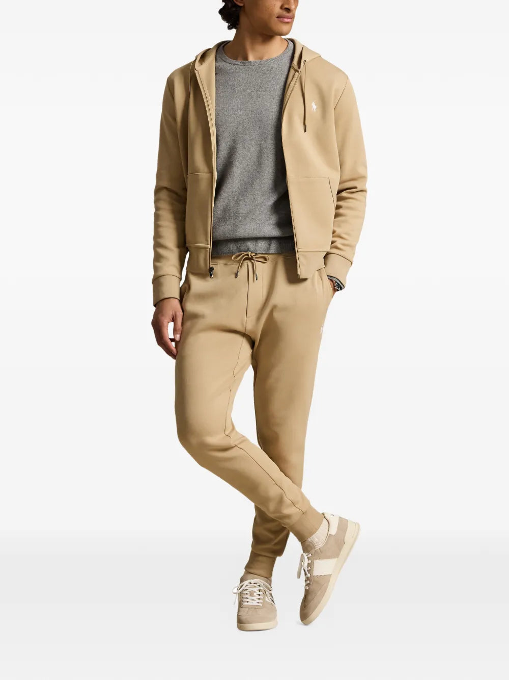 double-knit track pants