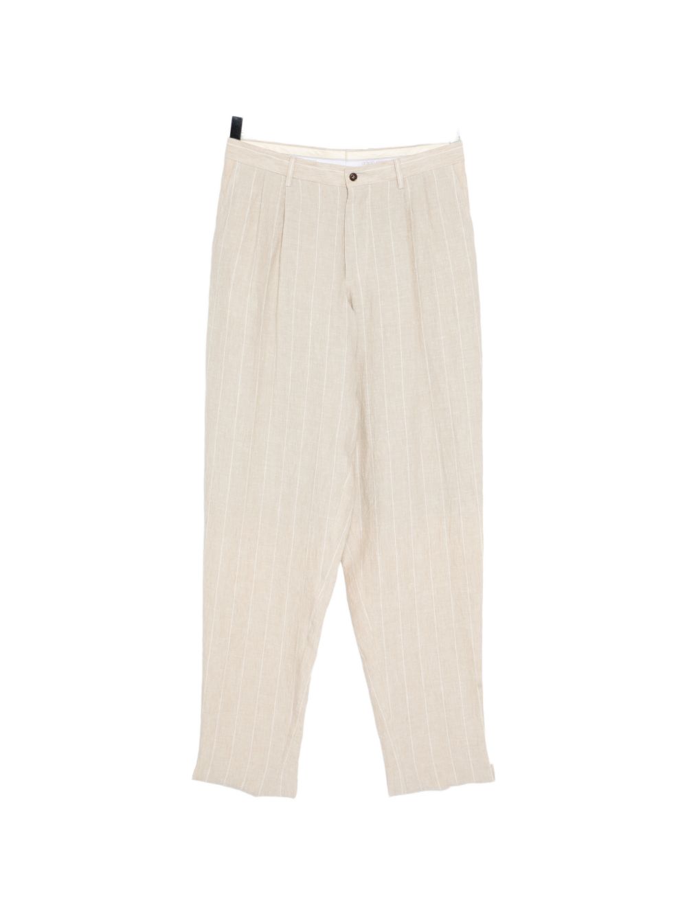 striped linen trousers