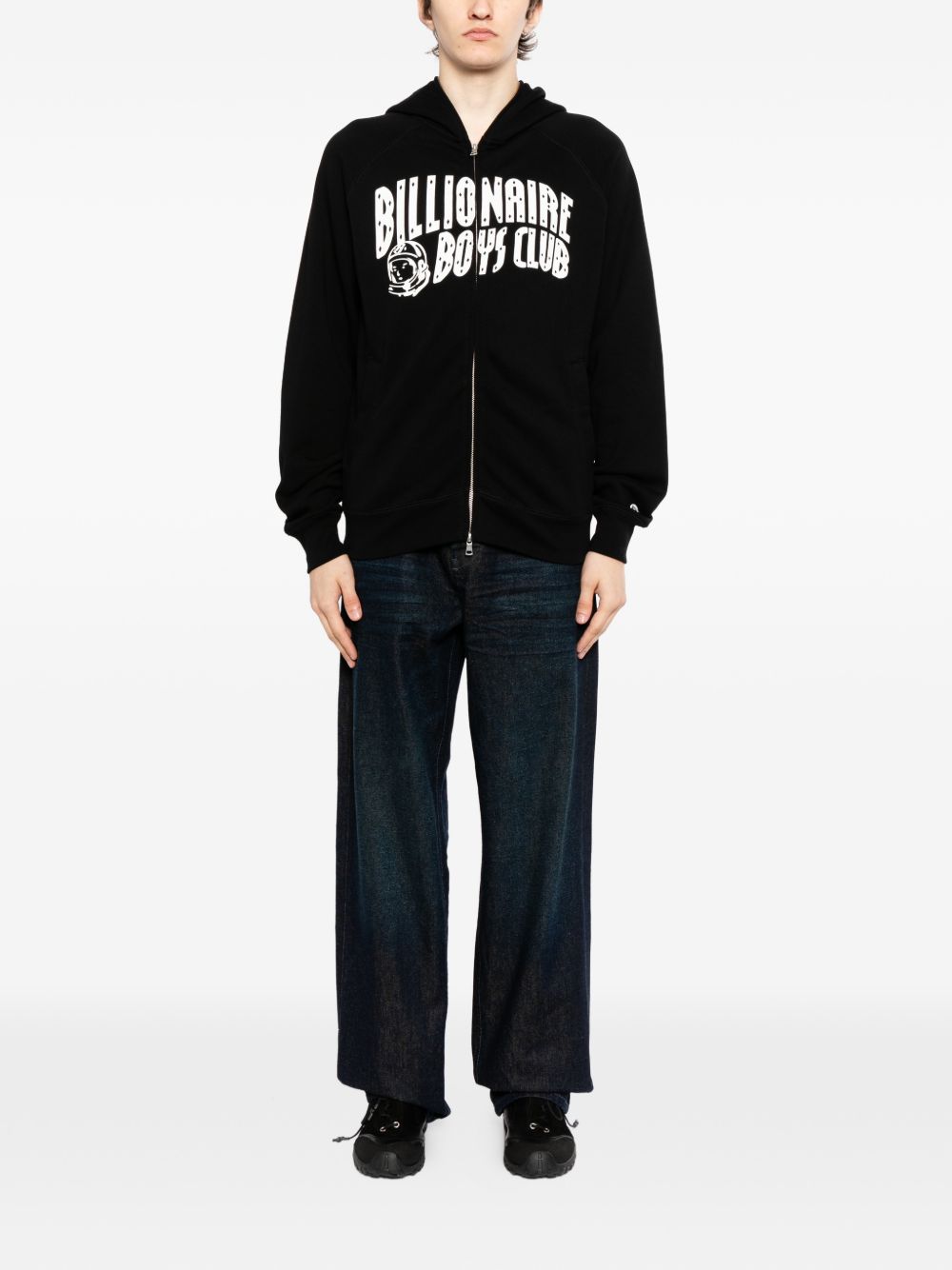 Arch zipped hoodie