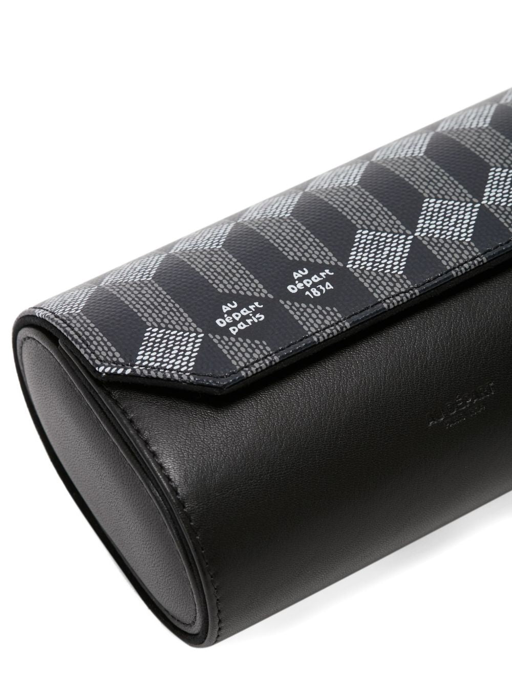 geometric-print watch case