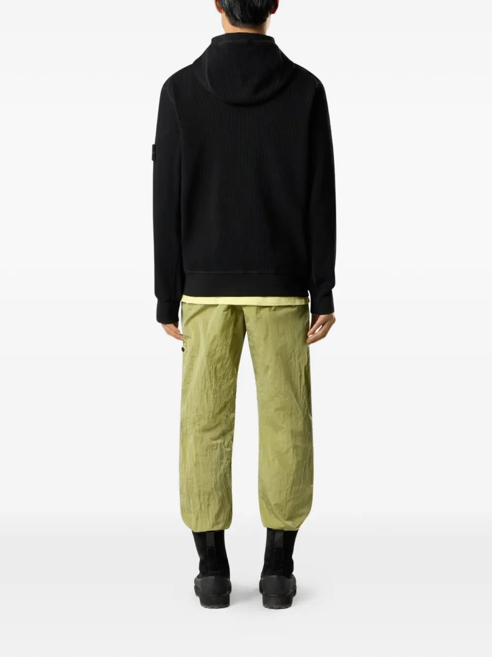 6100058 organic cotton waffle fleece sweatshirt 